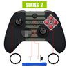 eXtremeRate Retro Replacement Faceplate Shell for xbox one elite series 2 (model 1797) controller, front shell case & accent ring for xbox elite series 2 core controller [NES Classic]