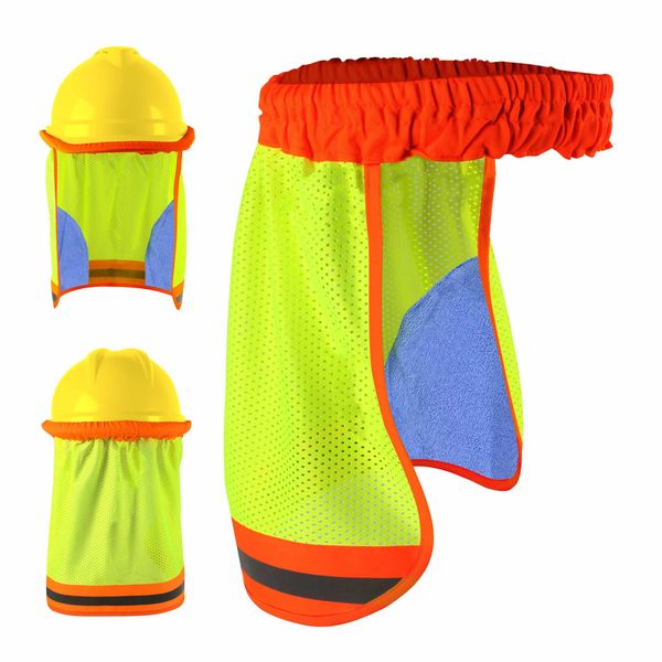 caparazon High Visibility Neck Sun Shield with Reflective Stripe (Orange)