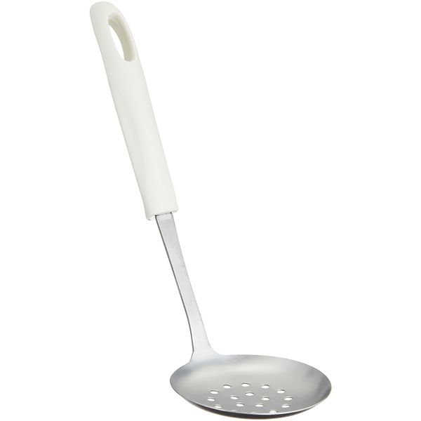 Shimomura Industry AAM-250 Niigata Tsubame Sanjo, Made in Japan, Ajiri Mini Ladle with Perforation, White