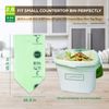 ANECO 100% Compostable Waste Bags 2.6 Gallon, Extra Thick Kitchen Small Compo...