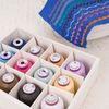 Sewing Machine Embroidery Thread Set, 550Y Spools x 12 Colors, Polyester Embroidery Thread, Sewing Thread, Shine, Glossy