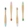 Wild & Stone Organic Baby Bamboo Toothbrush | Four Colours | Soft Fibre Bristles | 100% Biodegradable Handle | BPA Free | Vegan Eco Friendly Baby Toothbrushes