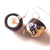 Handmade Miniature Creme Egg Inspired Earrings - Gift Boxed
