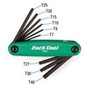Park Tool FWS-2 Fold-Up Wrench Set Tool,Blue/Green