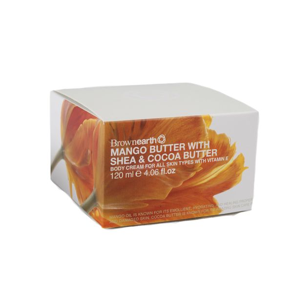 Brown Earth Mango Shea Cocoa Body Cream, 120ml