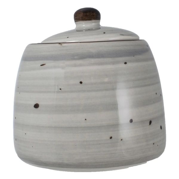 International Tableware, Inc RT-61-ST Rotana Stone 8 oz Ceramic Sugar Container