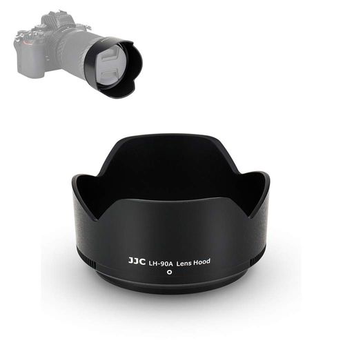 JJC Lens Hood for Nikon Nikkor Z DX 50-250 mm F/4.5-6.3 VR Camera Lenses on Nikon Z50 - Replaces Nikon HB-90A Lens Hood Sun Visor