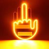 Finger Gesture Light with Remote LED Car Back Window Sign Hand Light Xmas Gift