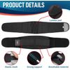 FEATOL Back Brace Support Belt-Lumbar Support Back Brace for Back Pain, Sciatica, Scoliosis, Herniated Disc Adjustable Support Straps-Lower Back Brace with Removable Lumbar Pad for Men & Women