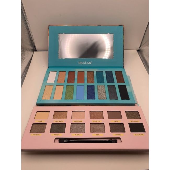 Okalan Sandbeach + Natural Eyeshadow Palettes (Set of 2)