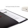 VANRA 5 Pieces A4 Envelopes Folders for Paperwork Plastic Wallets Document Organizer with Snap Button Closure A4 Letter Size (Black)