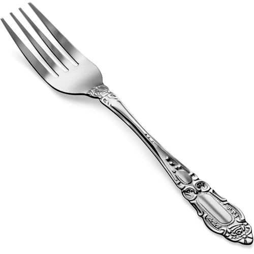 DecorRack 12 pieces Dinner Forks, Food Grade Quality Stainless Steel Forks, 7.5 inches, Flatware Table Forks for Home, Kitchen or Restaurant, Metal Silverware, Dishwasher Safe.