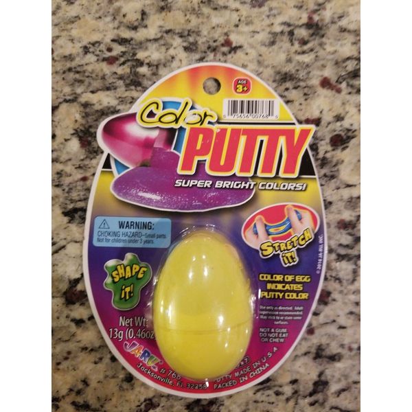 JA-RU YELLOW EGG AND YELLOW Color  Putty NIP FREE SHIPPING