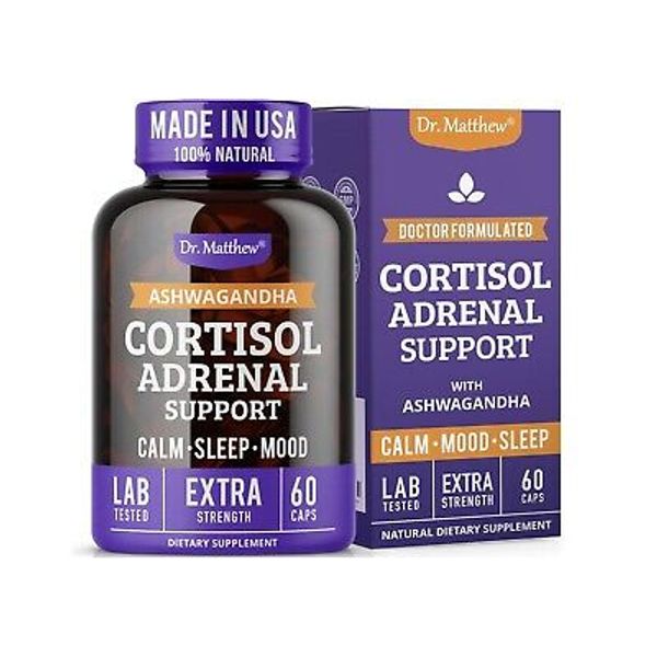 Dr. Matthew Doctor Formulated Cortisol Adrenal Support With Ashwagandha