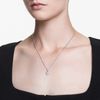 Swarovski Meteora pendant, White, Rhodium plated