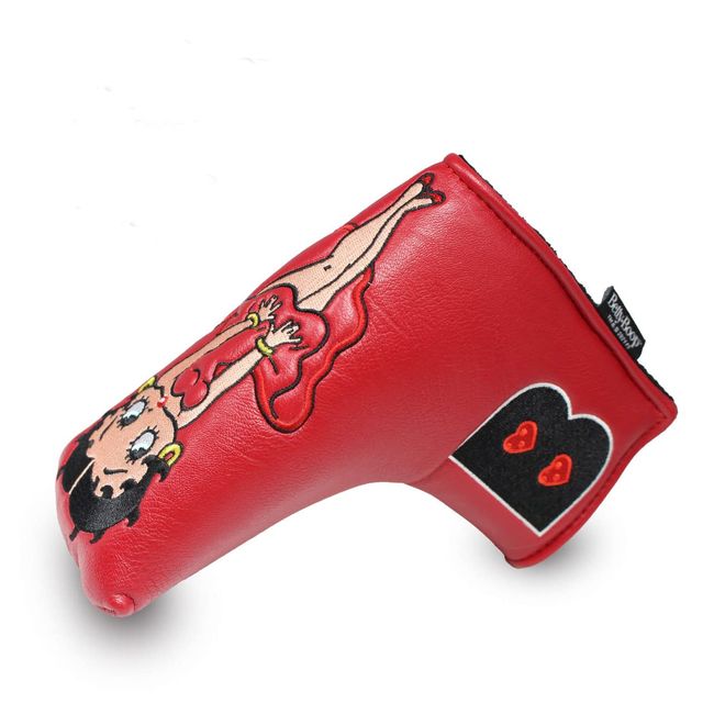 Hokushin Trading Betty Chan Betty Boop Headcover Putter Cover (BLD) OHC0006 Red