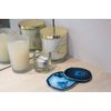 Genuine Blue Agate Coasters - Set of 4 Gift Boxed