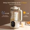 50oz Electric Nut Milk Maker w/ Delay Start Keep Warm, Bean Nut Milk Juice Maker