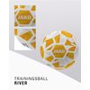 JAKO Trainingsball River, weiß/gelb, 3