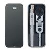 711L Hex End Flex Head 1/4" EDC Ratchet Wrench with T-Handle - Portable Mini Ratchet Tool, Socket, Extension Function, Everyday Carry (With Socket Adapter)