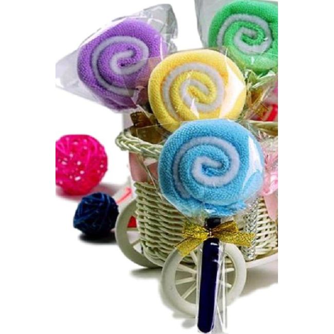 SCGEHA Candy Shaped Mini Towel, Petite Towel, Gift, Petite Gift, Individual Packaging, Set of 5