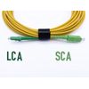 Elfcam - 40m Fiber Optic Cable SC/APC to LC/APC OS2 Singlemode Simplex LSZH, Yellow (40M)