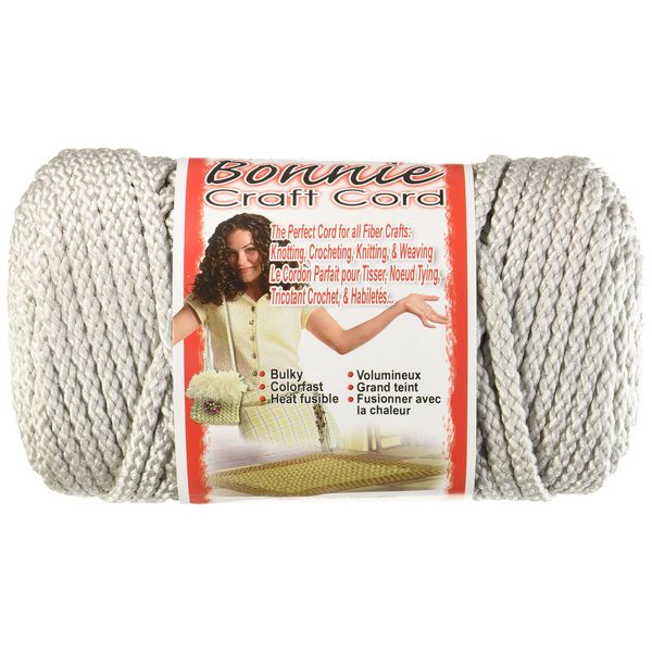 Pepperell Bonnie Macrame Craft Cord 6mmX100yd - Shadow Gray