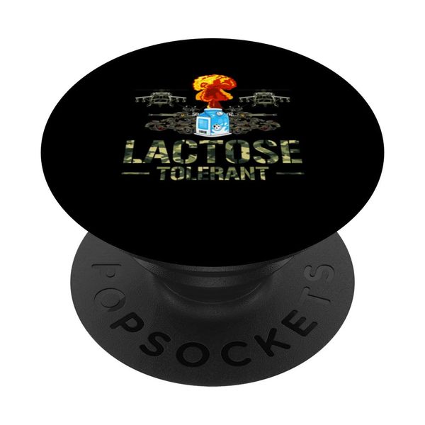 Funny Lactose Tolerant | Milk Pack | Lactose Intolerance PopSockets Swappable PopGrip