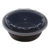 CO-518B, 18 oz Round Microwaveable Food Containers Combo (150 set/cs)