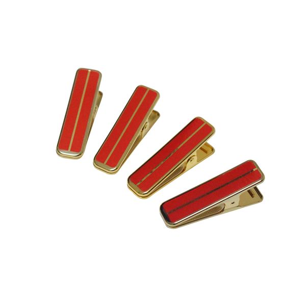 Kimono Clip Red Set of 4 (Small Size, Handy Clip, Dressing Goods, Single Item, Kimono, Dressing Clip)