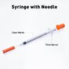 U-100 1cc 31 Gauge 5/16 Inch Syringe, Individually Packed 20 PACK