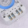 OSALADI Timer Time Control Interval Timer 12 V Mechanical Electric Timer Large Digital Timer Indoor Sand White