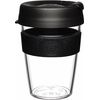 KeepCup Original, Lightweight Reusable Coffee Cup with Splashproof Sipper Lid - 12oz/340ml - Black