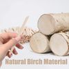 1200Pcs Wooden Wax Sticks Small Waxing Applicator Sticks Wax Spatulas Wood Craft Sticks for Hair Removal and Smooth Skin - Slanted & Round