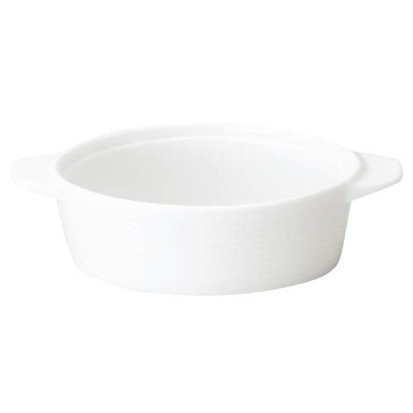 Stack Gratin 7.3 inches (18.5 cm), Pure White Picoré Mino Ware