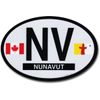 Flagline Nunavut - Oval Decal