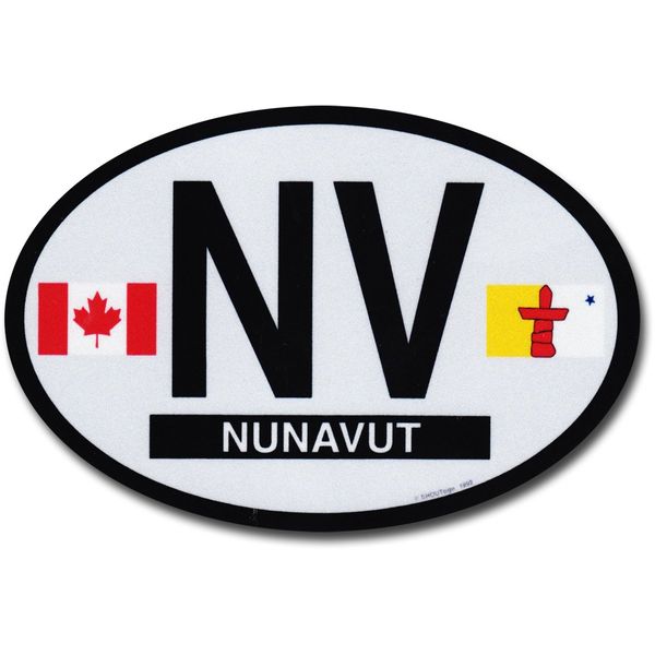 Flagline Nunavut - Oval Decal
