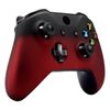 eXtremeRate® Shadow Red Soft Touch Faceplate Cover, Front Housing Shell,Soft Grip Back Panels for Xbox One S/Xbox One X Controller