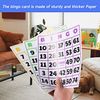 50-Pack EZ Reader Jumbo Bingo Cards for Bingo Game/Large Multicolor Bingo Sheets