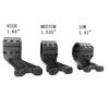 Ade Advanced Optics PS005C Crusader Low 1.41" Inch Riflescope Ring(Pair)- 30mm