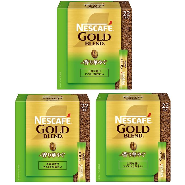 Nescafe Gold Blend Fragrant Stick Black 22 Bottles x 3 Boxes [Soluble Coffee]