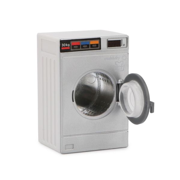 Dollhouse Miniature Washing Machine 1:12 Furniture Appliance Model Laundry Machine Mini House Washer Decoration Accessories Openable Lid Washer Dryer (Plastic)