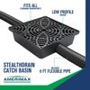 Vinyl Catch Basin Downspout Stealth Drain 12In Extension Kit Low Profile Design