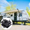 2Pcs RV Paddle Entry Door Lock Latch Handle Knob Deadbolt Camper Trailer Black 