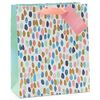 Carlton Cards Medium Gift Bag with Paint Brush Strokes on