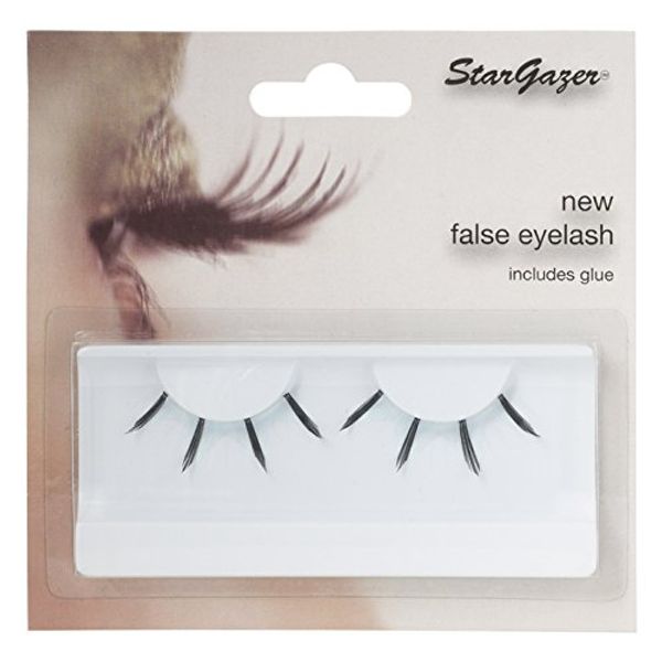 Stargazer Feather Eye Lashes style 42, synthetic lash pair includes glue.