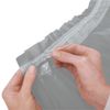 Solid Silver Plastic Rectangular Table Skirt (73cm x 4 meters) 1 Count - Easy Assembly and Reusable, Elegant & Versatile Party Decor