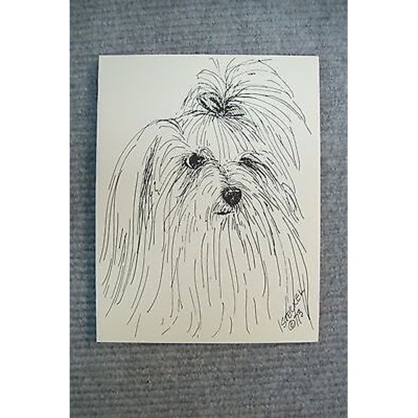 Maltese Pen and Ink Stationary Cards, Note Cards, Greeting Card.  20 pack.