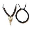 BRILLIANT GIFTS LARGE SHELL RESIN TOOTH SHAPED NECKLACE