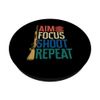 Aim Focus Shoot Repeat Skeet Trap Pigeon Clay Shooting PopSockets Adhesive PopGrip